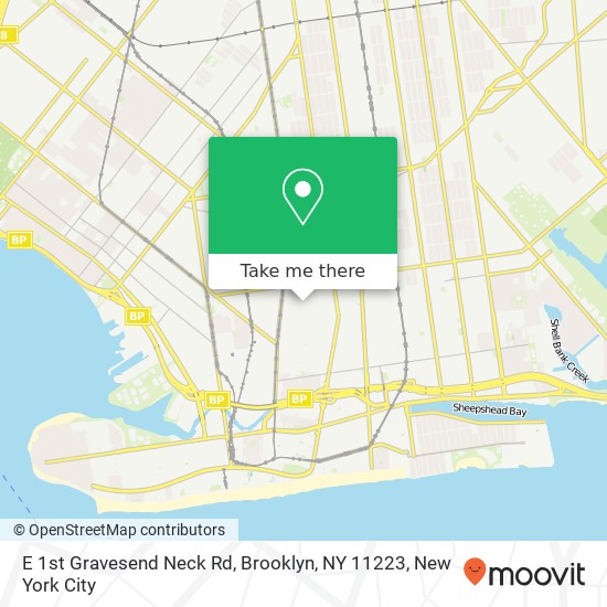 E 1st Gravesend Neck Rd, Brooklyn, NY 11223 map