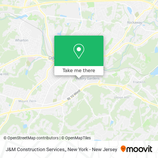 J&M Construction Services, map