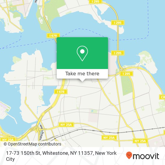 Mapa de 17-73 150th St, Whitestone, NY 11357