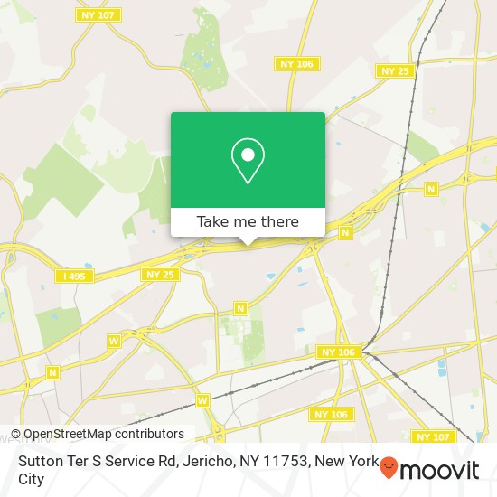 Mapa de Sutton Ter S Service Rd, Jericho, NY 11753