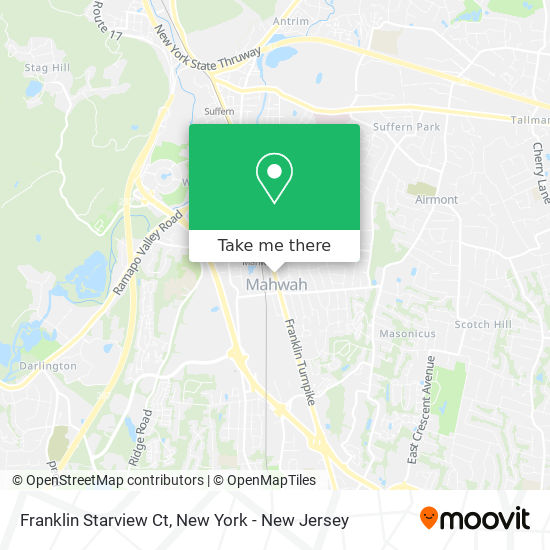 Franklin Starview Ct map