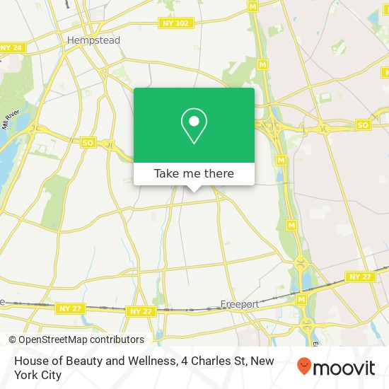 House of Beauty and Wellness, 4 Charles St map