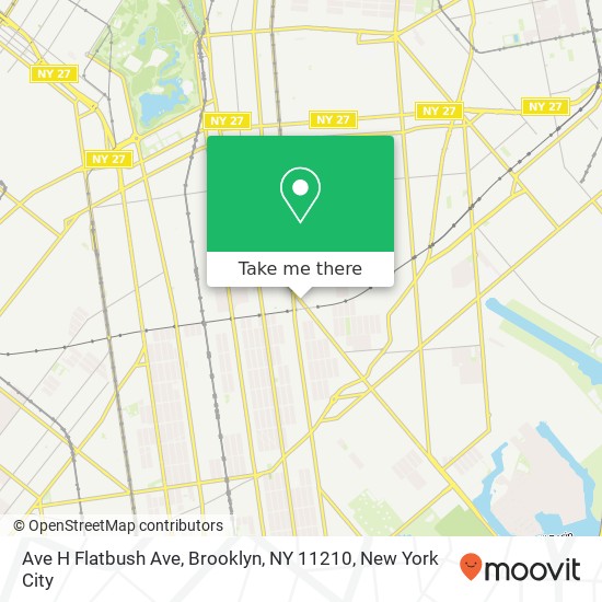 Ave H Flatbush Ave, Brooklyn, NY 11210 map