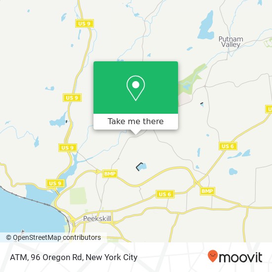 ATM, 96 Oregon Rd map