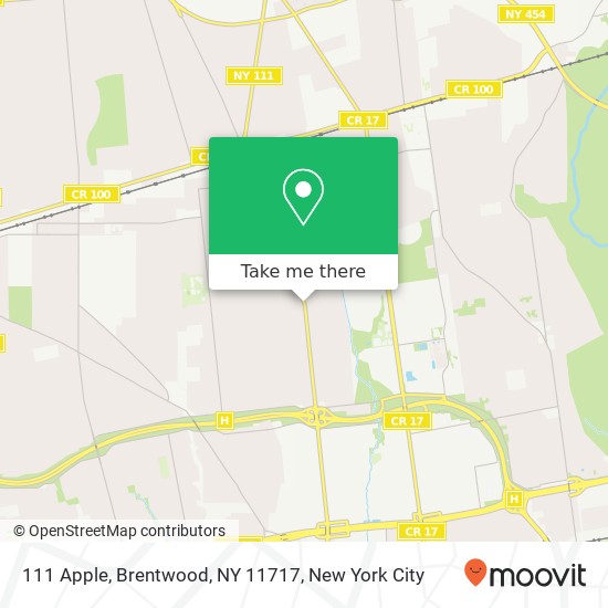 111 Apple, Brentwood, NY 11717 map