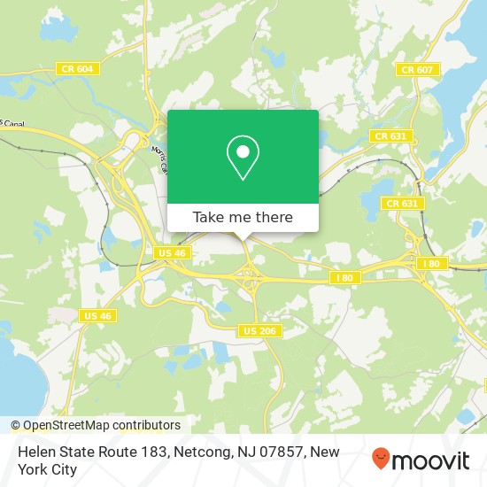 Helen State Route 183, Netcong, NJ 07857 map