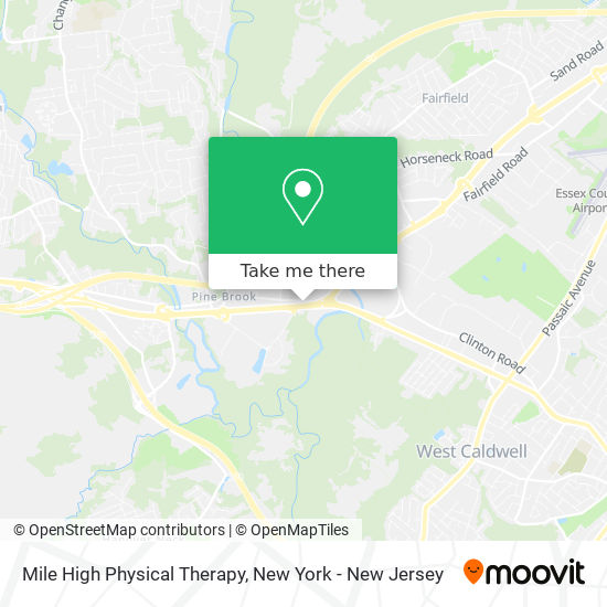 Mile High Physical Therapy map