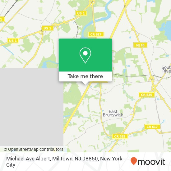 Mapa de Michael Ave Albert, Milltown, NJ 08850