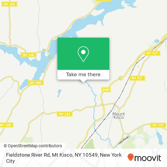 Mapa de Fieldstone River Rd, Mt Kisco, NY 10549