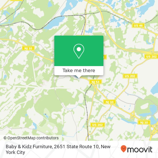 Mapa de Baby & Kidz Furniture, 2651 State Route 10