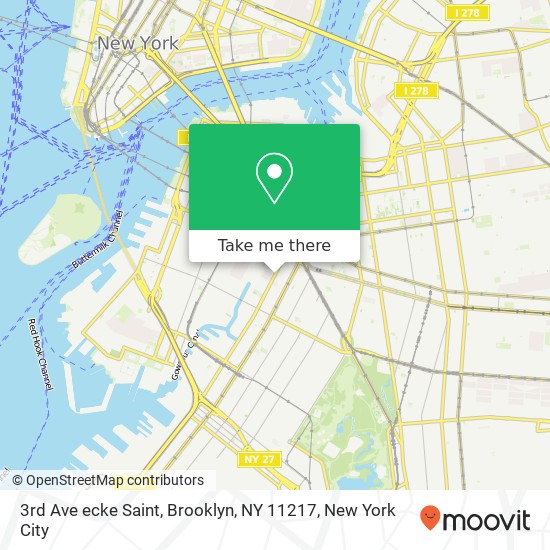 3rd Ave ecke Saint, Brooklyn, NY 11217 map
