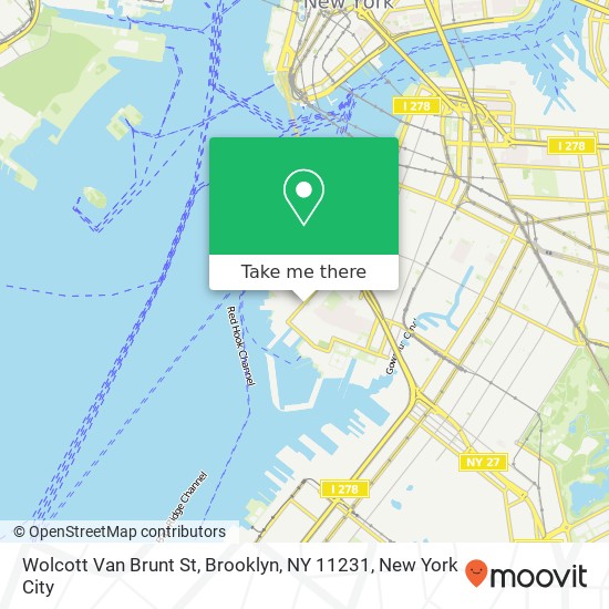 Mapa de Wolcott Van Brunt St, Brooklyn, NY 11231