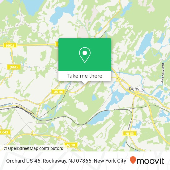 Mapa de Orchard US-46, Rockaway, NJ 07866
