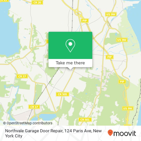 Northvale Garage Door Repair, 124 Paris Ave map