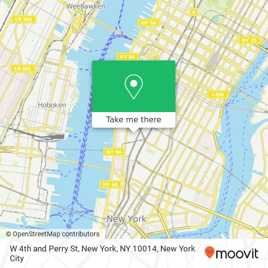 Mapa de W 4th and Perry St, New York, NY 10014
