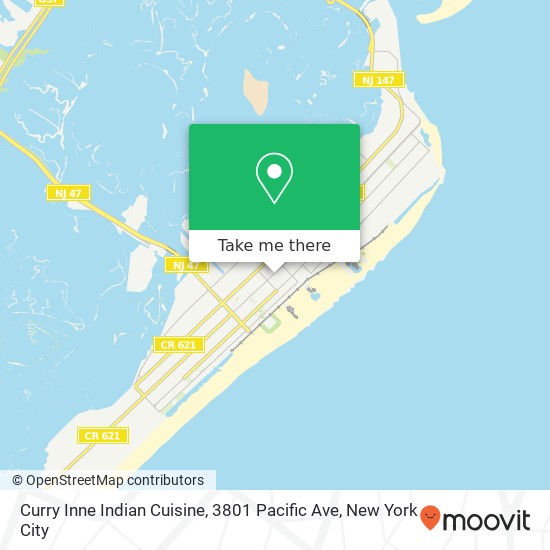 Mapa de Curry Inne Indian Cuisine, 3801 Pacific Ave
