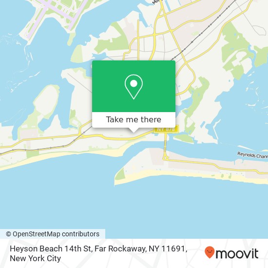 Heyson Beach 14th St, Far Rockaway, NY 11691 map