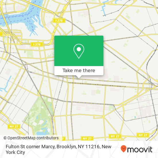 Mapa de Fulton St corner Marcy, Brooklyn, NY 11216