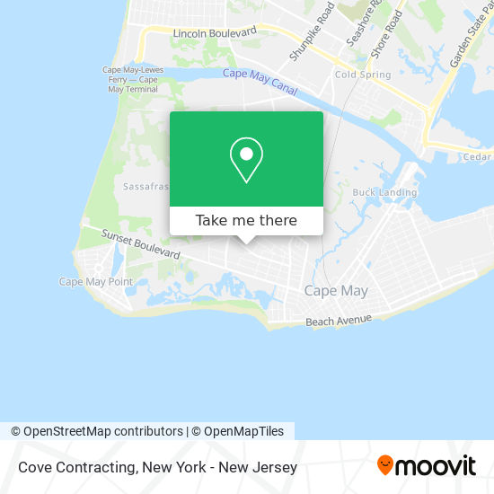 Cove Contracting map