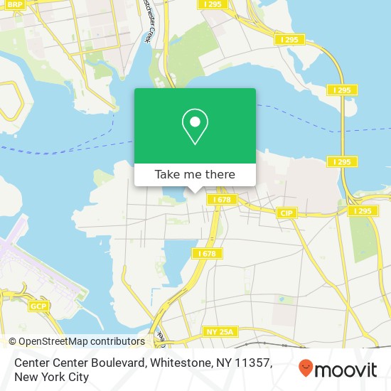Mapa de Center Center Boulevard, Whitestone, NY 11357