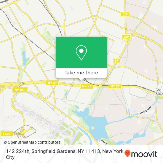 Mapa de 142 224th, Springfield Gardens, NY 11413
