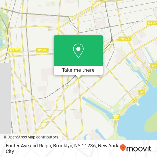 Mapa de Foster Ave and Ralph, Brooklyn, NY 11236