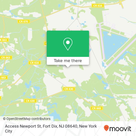 Access Newport St, Fort Dix, NJ 08640 map