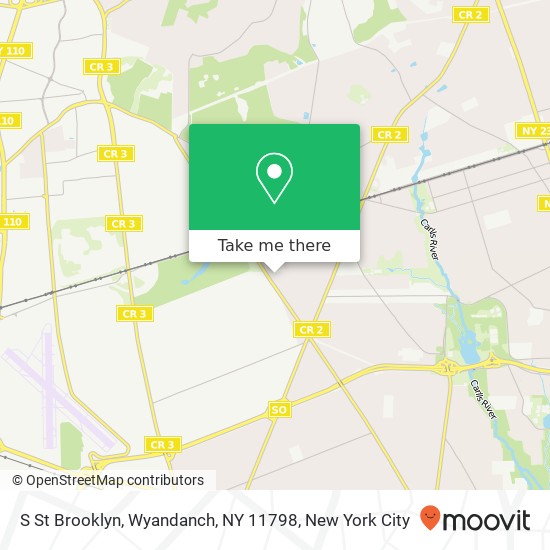 Mapa de S St Brooklyn, Wyandanch, NY 11798
