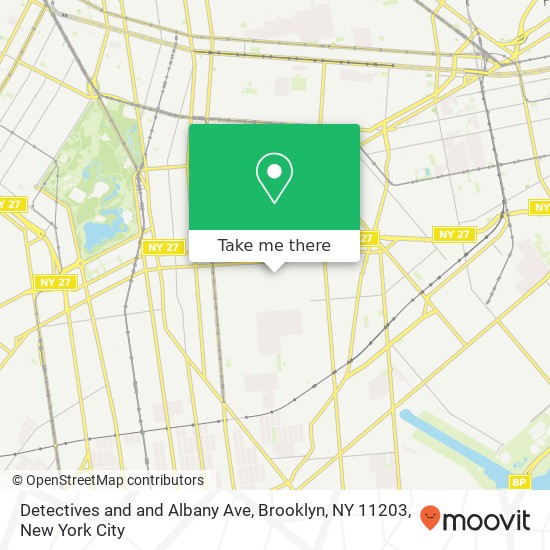 Detectives and and Albany Ave, Brooklyn, NY 11203 map