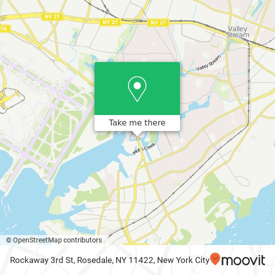 Mapa de Rockaway 3rd St, Rosedale, NY 11422