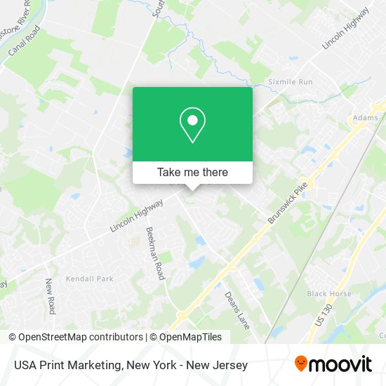 USA Print Marketing map