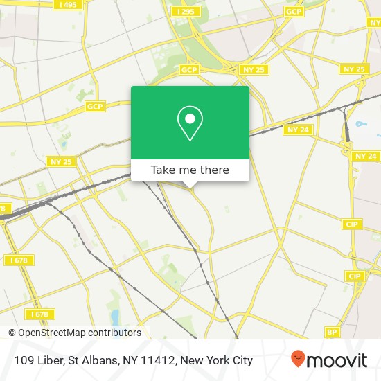 Mapa de 109 Liber, St Albans, NY 11412