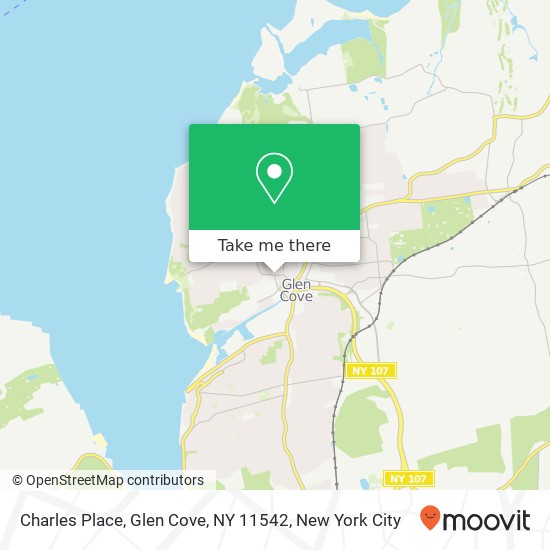 Mapa de Charles Place, Glen Cove, NY 11542