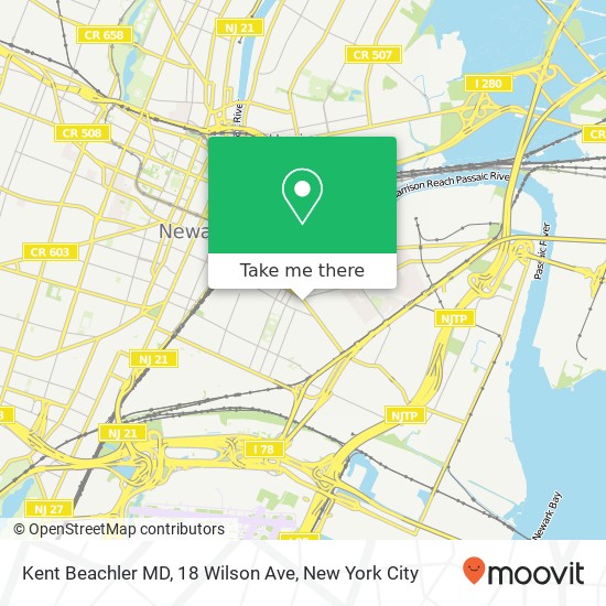 Mapa de Kent Beachler MD, 18 Wilson Ave