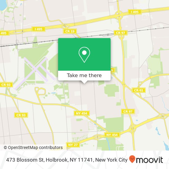 Mapa de 473 Blossom St, Holbrook, NY 11741