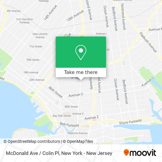 McDonald Ave / Colin Pl map