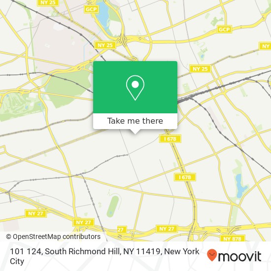 101 124, South Richmond Hill, NY 11419 map