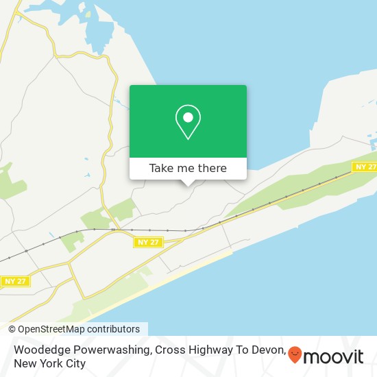 Mapa de Woodedge Powerwashing, Cross Highway To Devon