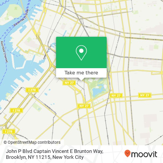 Mapa de John P Blvd Captain Vincent E Brunton Way, Brooklyn, NY 11215