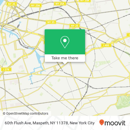 60th Flush Ave, Maspeth, NY 11378 map