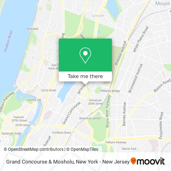 Mapa de Grand Concourse & Mosholu