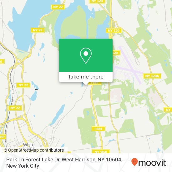 Mapa de Park Ln Forest Lake Dr, West Harrison, NY 10604