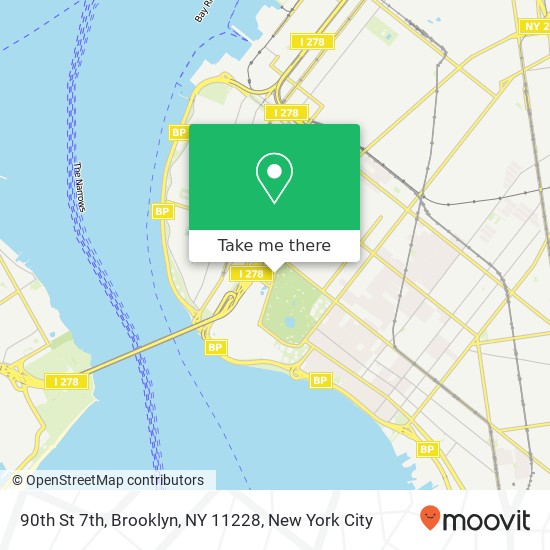 90th St 7th, Brooklyn, NY 11228 map