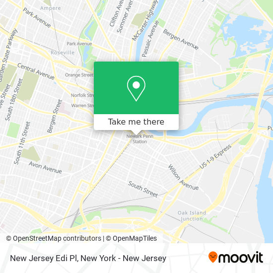 New Jersey Edi Pl map