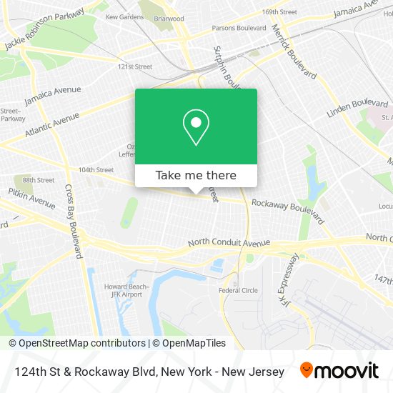124th St & Rockaway Blvd map