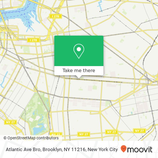 Atlantic Ave Bro, Brooklyn, NY 11216 map
