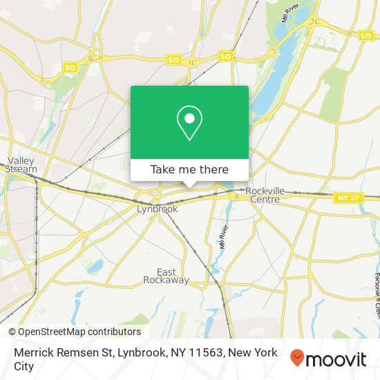 Mapa de Merrick Remsen St, Lynbrook, NY 11563