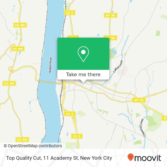 Mapa de Top Quality Cut, 11 Academy St