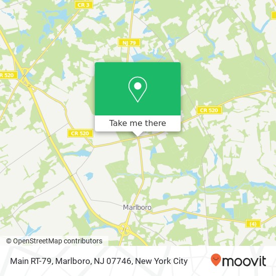 Mapa de Main RT-79, Marlboro, NJ 07746