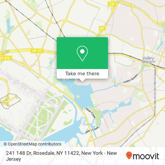 Mapa de 241 148 Dr, Rosedale, NY 11422